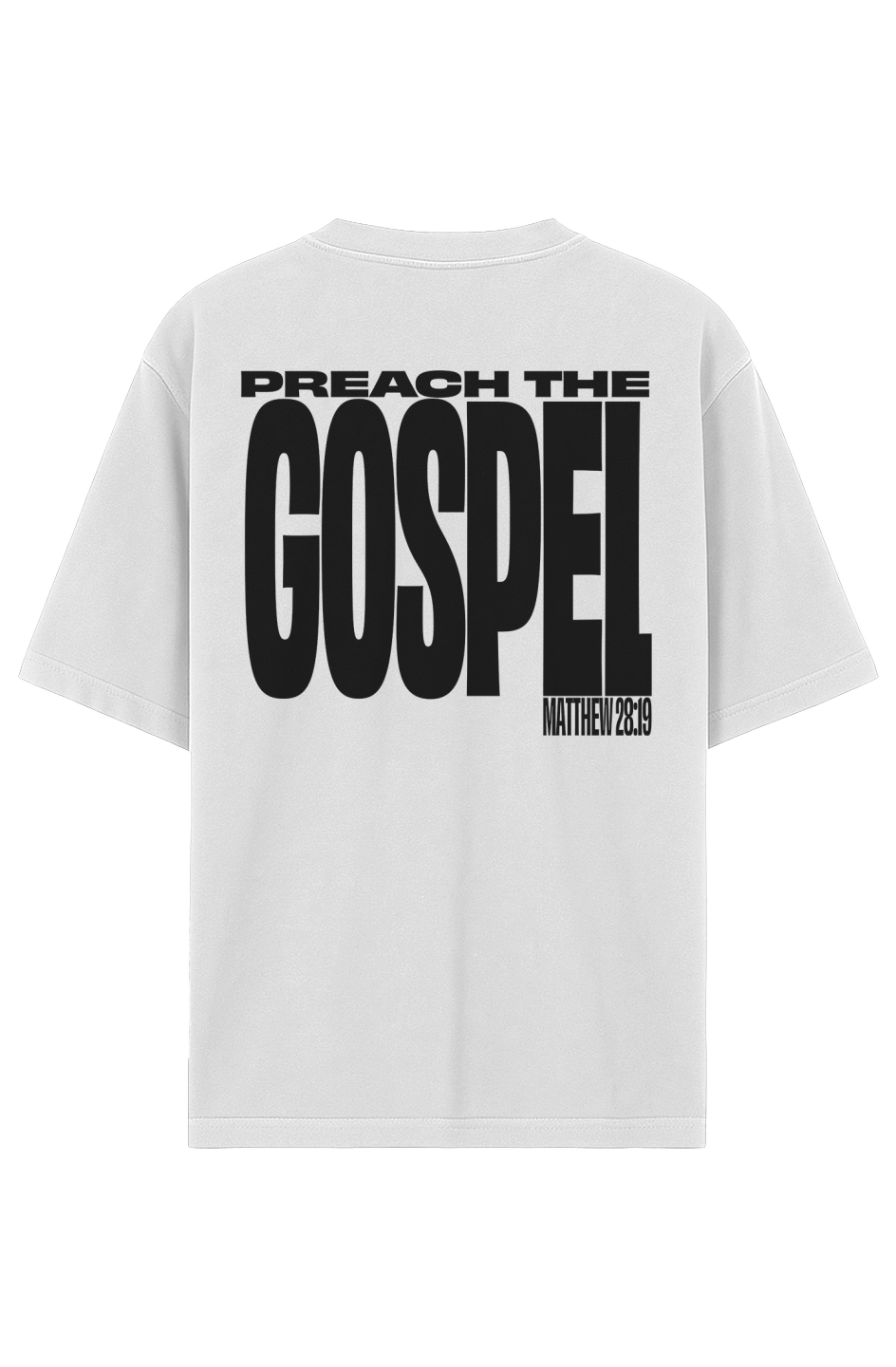 Garment-Dyed Drop-Shoulder Preach The Gospel Tee