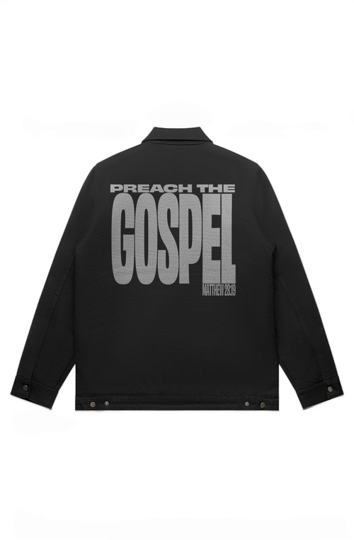 Preach The Gospel Canvas Heavy Jacket